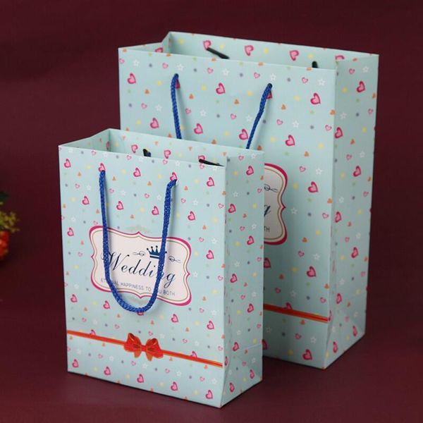 

gift wrap 20pcs/lot creative printing heart paper handbag candy box wedding engagement party favor guests chocolate