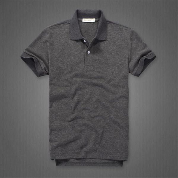 

shirt cotton solid color mens polos soft and breathable modis, White;black