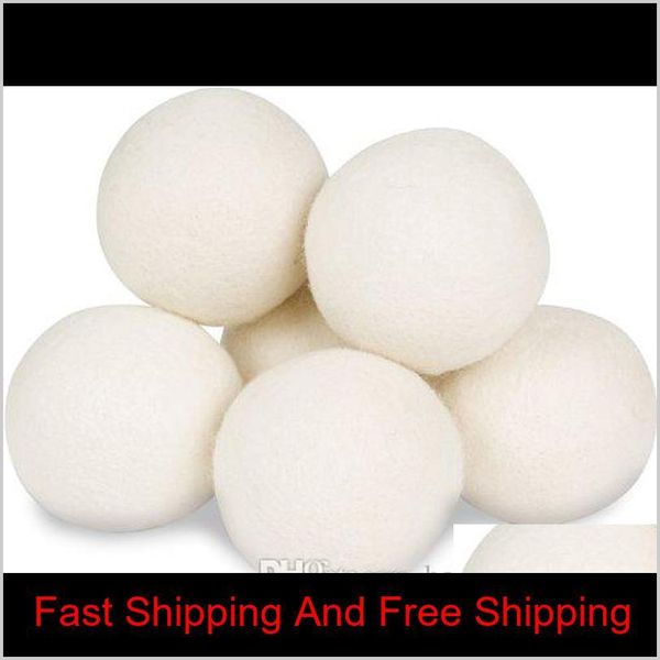 

7cm wool dryer balls natural fabric softener 100% organic reusable ball laundry dryer balls for static wool washing qylehx garden2010