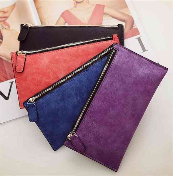 

frans ba ms. fashion wallet zipper bag simple purse the lady long, Red;black