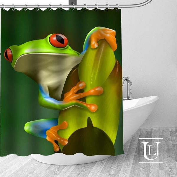 

shower curtains custom green frog bath curtain fabric modern bathroom beautiful decor