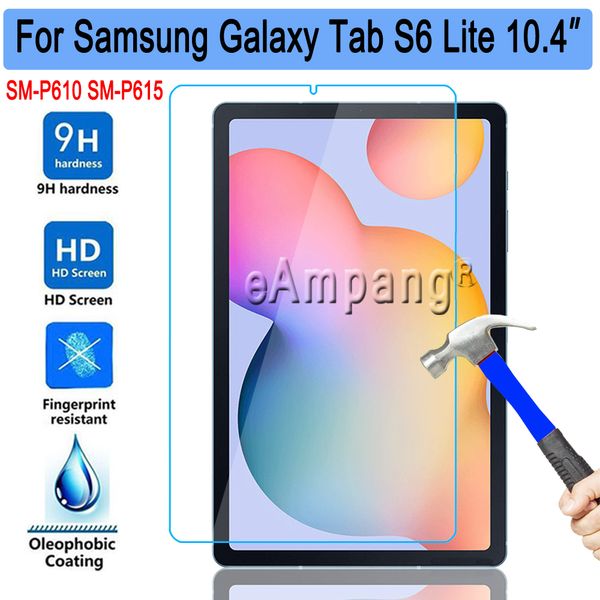 Gehärtetes Glas für Samsung Galaxy Tab S6 Lite 10,4 P610 P615 SM-P610 SM-P615 Displayschutzfolie 9H 0,3 mm Tablet-Schutzfolie