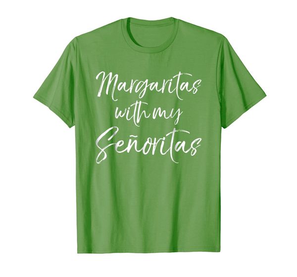 

margaritas with my senoritas shirt cute drinking ladies tee, White;black