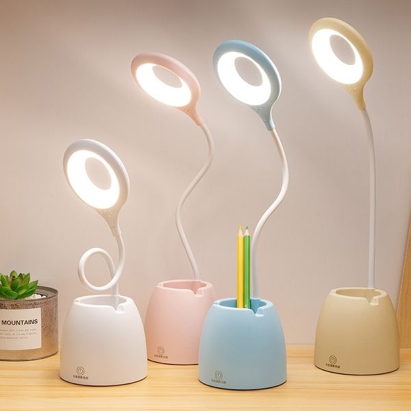 

led dormitory student usb charging children night reading small desk lamp