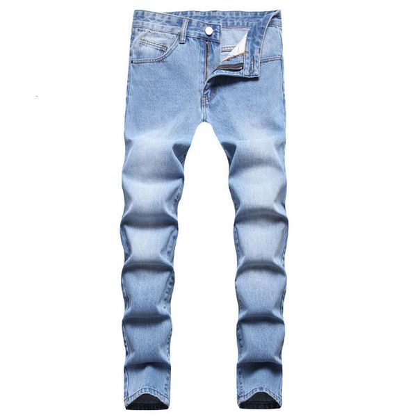 

the manufacturer directlymen's business straight waist jeans slim men's blue pants