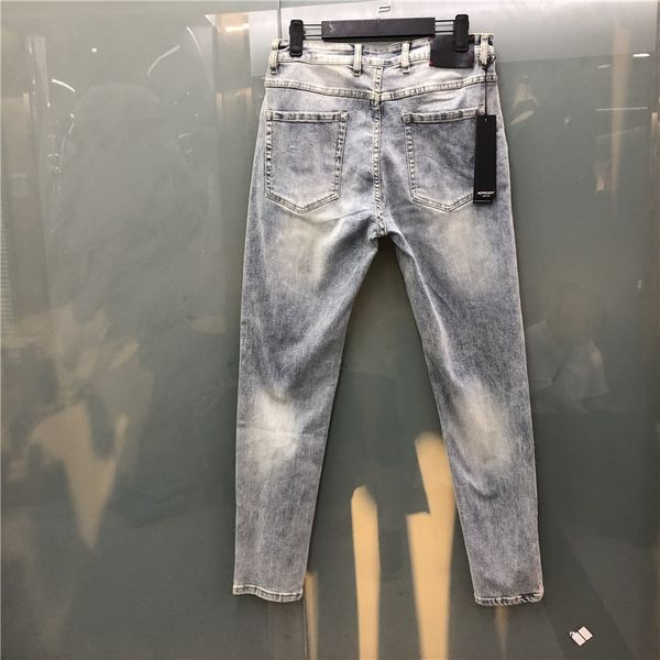 

light colour classic 2021 men women british streetwear represent pencil pants hip hop uofx, Blue