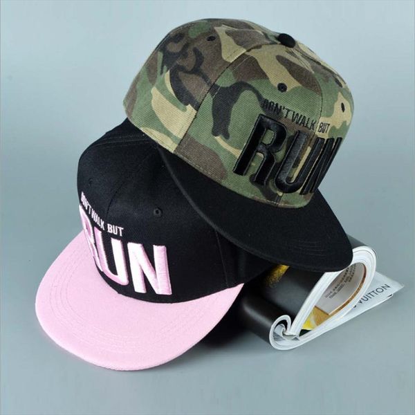 

runing letter snapback baseball cap camouflage hip hop hat for men women street dance fashion aba reta pink, Blue;gray