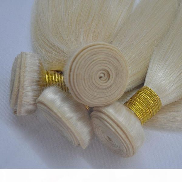 

grade 8a blonde color 613# blonde brazilian hair bundles human hair 50g piece 5pcs lot blonde virgin human hair, Black