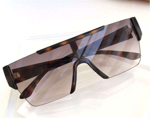 

2021 trendy designer men's and women's fashion sunglasses square one-piece lens retro sunglasses with box 4291, White;black