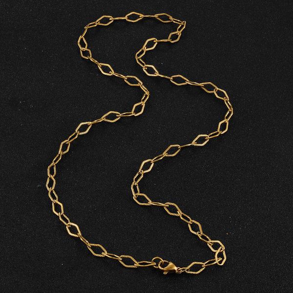 

chains stainless steel hip hop necklace men and women fashion jewelry, Silver