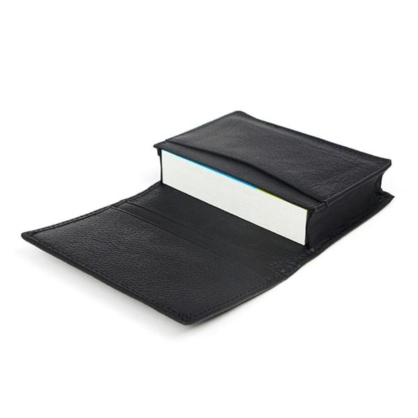 

card holders men black leather expandable id business cards holder wallet case, Brown;gray