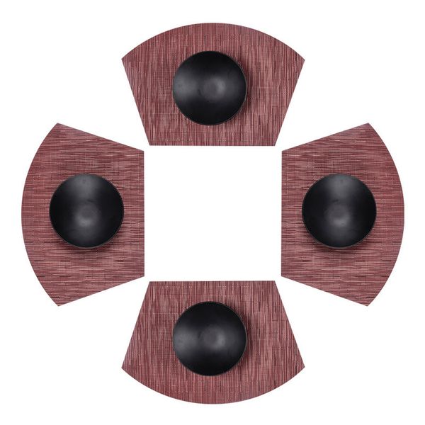 

selling creative right angle fan-shaped suit modern simple furniture supplies decorative mat nordic tableware