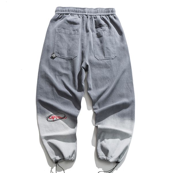 

hip 2021 new hop gradient graffiti harem pant man casual streetwear elastic men trousers harajuku oversized loose joggers pants 76bu, Black
