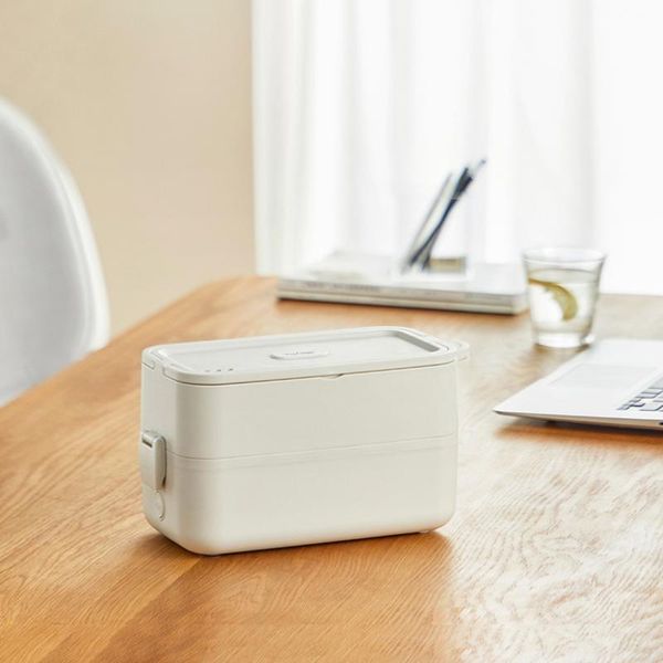 

rice cookers 280w electric lunch box portable cooker cooking pot steamer double layer multicooker warmer container for office 950ml