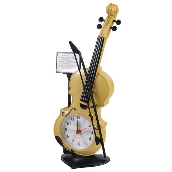 

other clocks & accessories violin shape alarm clock electronic (random color)