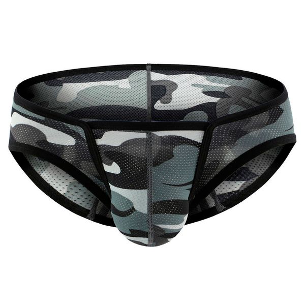

breathing cuecas camouflage shorts men's panties, Black;white