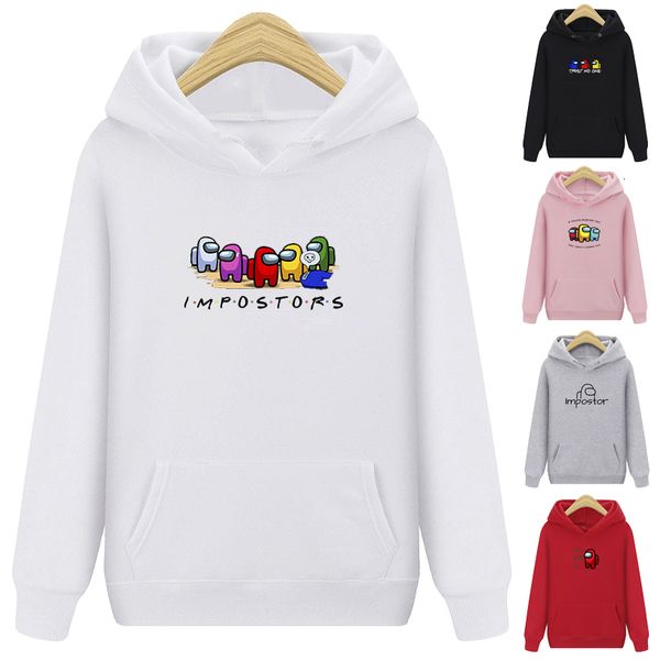 

2021 New Winter Harajuku Anime Amoung Hooded Sweatshirt Female Kawaii Among Us Impostor Graphic Ladies Oversized Hoodies Women Hoodie 6dyb, Black