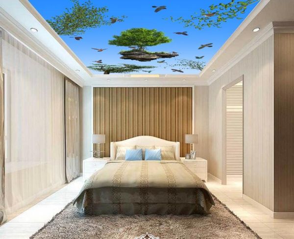 

wallpapers bird park sky 3d ceiling living room bedroom background wallpaper mural