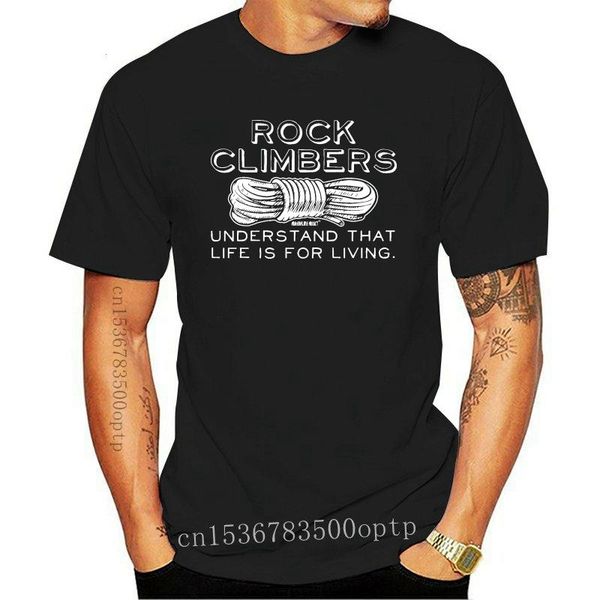 

men's t-shirts rock climbers understand life - bouldering funny birthday t-shirt o-neck fashion casual print t shirt jurney 202, White;black
