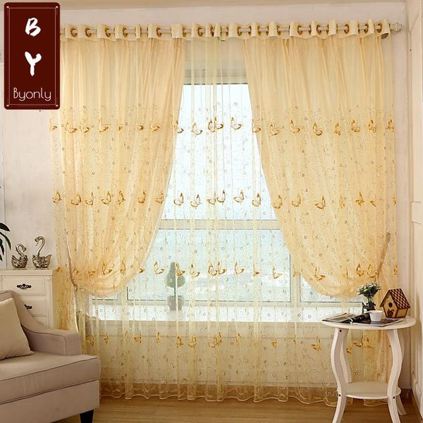 

curtain & drapes rural style curtains for living dining room bedroom window pink purple embroidery finished product customization