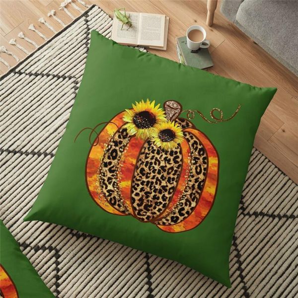 

cushion/decorative pillow funny backrest sunflower leopard pumpkin printed cushion cover halloween 45*45cm throw case decorative for home