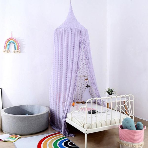

crib netting baby princess bed canopy curtain chiffon mosquito net three-dimensional flower kids play house tent for children