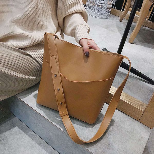 

hbp fashion one shoulder women's 2021 new versatile broadband bucket bag