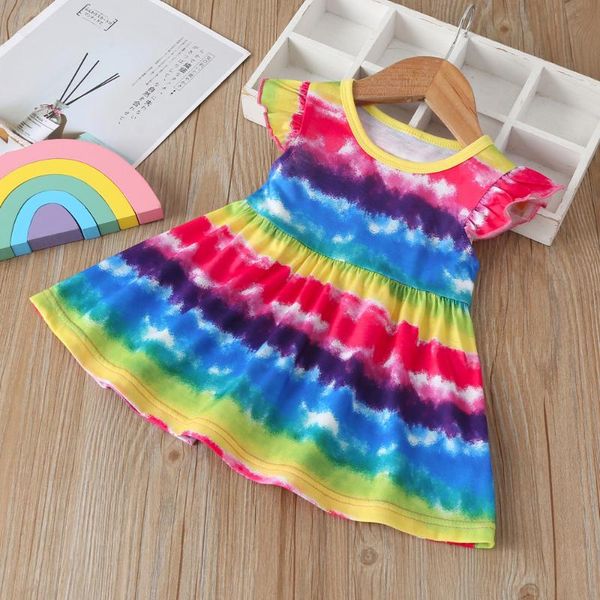 

girl's dresses baby girl dress, Red;yellow