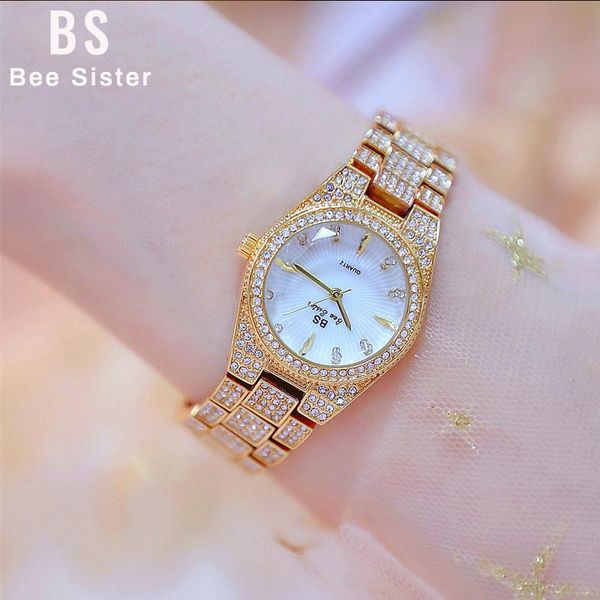 

wristwatches women watch 2022 dress ladies watches diamond quartz gold wrist for crystal clock montre femme, Slivery;brown