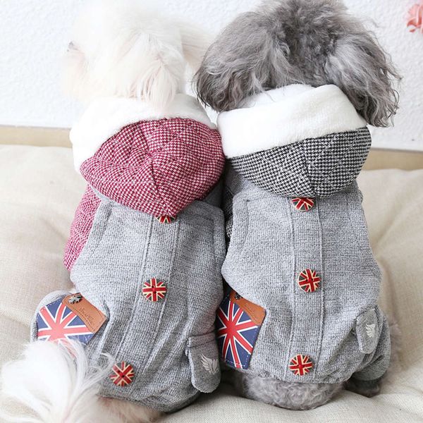 

limited bright new mizi banner fine lattice four legged pet dog clothing in autumn and winter of 2019