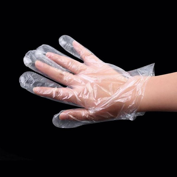 

disposable gloves 100pcs plastic home catering hygiene restaurant bbq fruit vegetable dinning beauty kitchen accessories