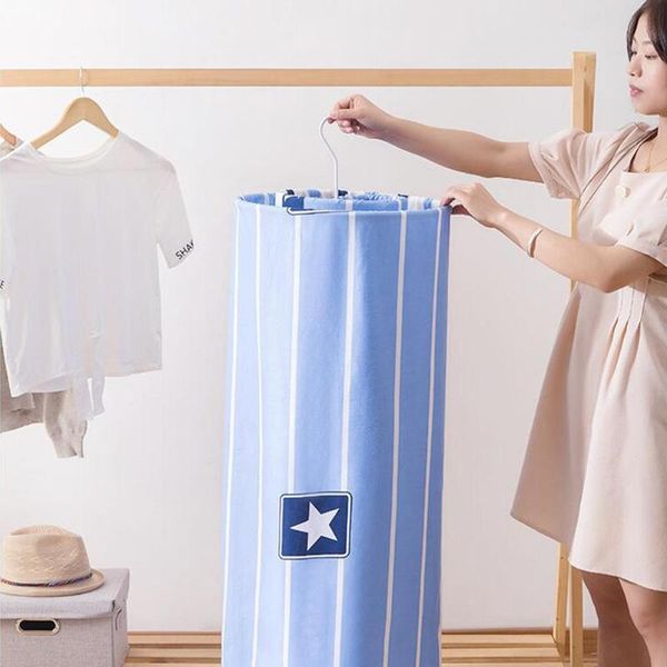 

laundry bags hobbylane spiral hanger for sheet quilt single creative drying rack multi-function sheets