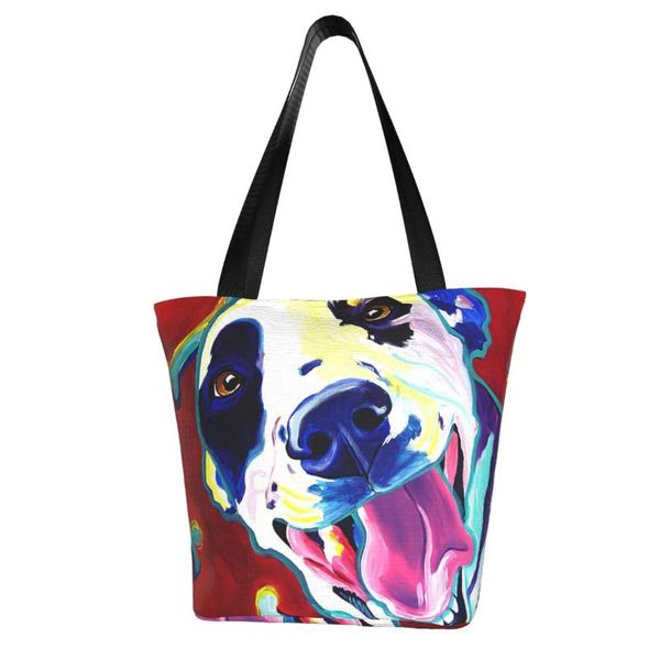

duffel bags dalmatian shopping bag aesthetic cloth outdoor handbag female fashion