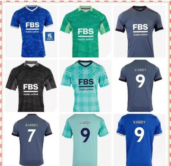 

21 22 tielemans soccer jerseys 2021 2022 city vardy maddison ndidi, Black;yellow