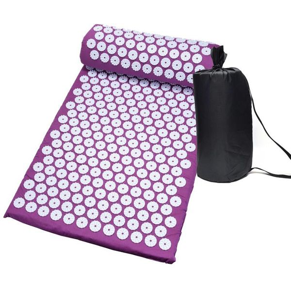 

yoga mats 26*17 inch massage mat acuprure relieve ba body pain relax spike acupuncture cushion with pillow