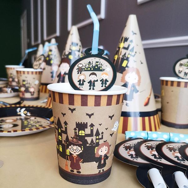 

disposable dinnerware cartoon theme party paper plate cup napkin birthday kids anniversaire celebration decorate baby shower supplies