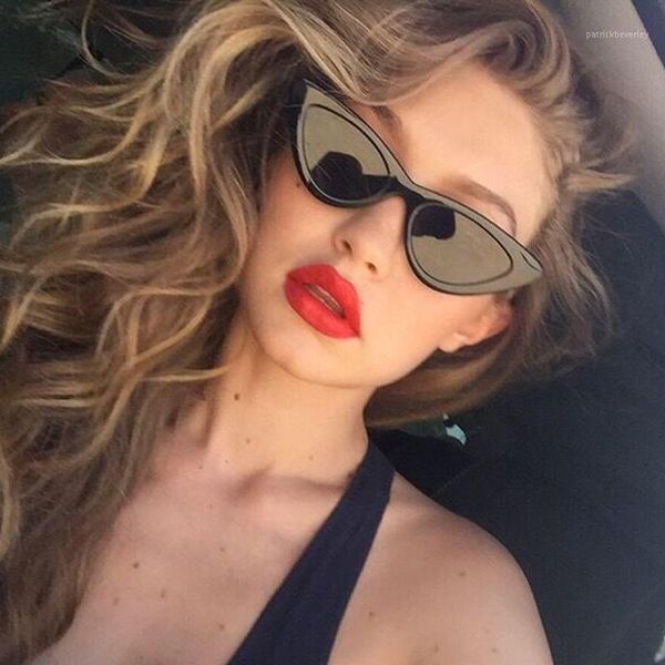 

sunglasses klbs luxury lady cat eye frame cool shades brand design red sun glasses for male female, White;black