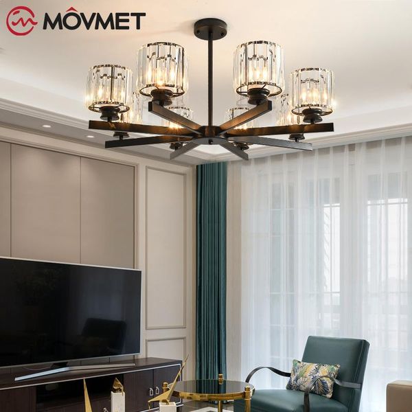 

chandeliers crystal led chandelier with metal k9 glass copper for livingroom restaurant bedroom iron gold e27 ceiling lamp pendant lighthome