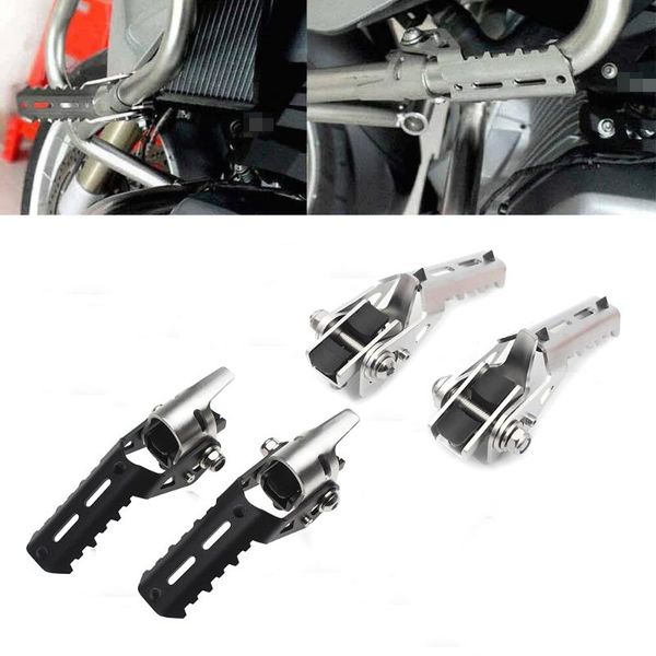 

pedals silver/black highway pegs front footrest foot padel for r1200gs 13-17 stainless steel