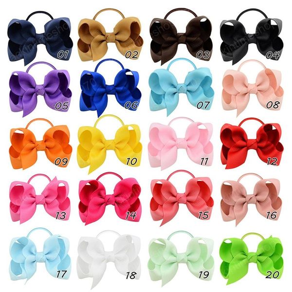 

3.54inch baby girls solid bow hairbands hair accessories small cute headbands infant toddler headwear headdress for child kids, Slivery;white