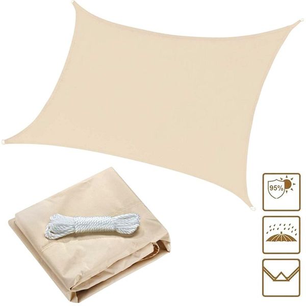 

tents and shelters summer waterproof anti-uv sun shelter outdoor oxford cloth shade sails awning use for swimming pool canopy garden yard