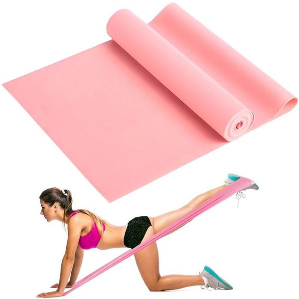 

resistance bands straps exercise for physical therapy strength training yoga pilates stretching non-latex elastic band