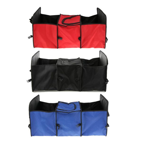 

outdoor bags travel cooler car trunk organizer camping insulated bag 3 compartments picnic bbq garden