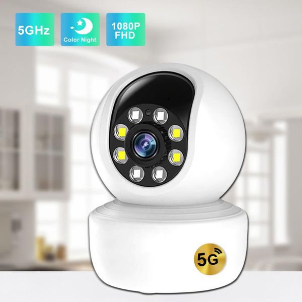 

cameras 2.4g/5g wifi ip camera 1080p full hd home security color ir night vision tow way audio auto tracking ptz surveillance cam