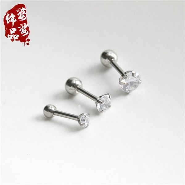 

simple claw zircon earrings stainless earbone nails