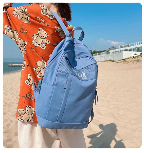 

backpack 2411 middle school student female summer light and versatile high-value schoolbag original niche campus bag