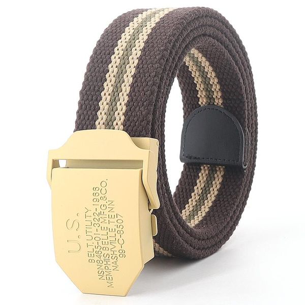 

belts outdoor special canvas luxury designer belt men strap ceintures 130cm, Black;brown