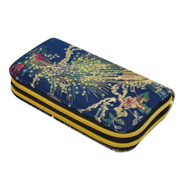 

womens wallet 2019 new women handmade embroidery wallets coin purse card holder money organizers phone wallet women carteira, Red;black