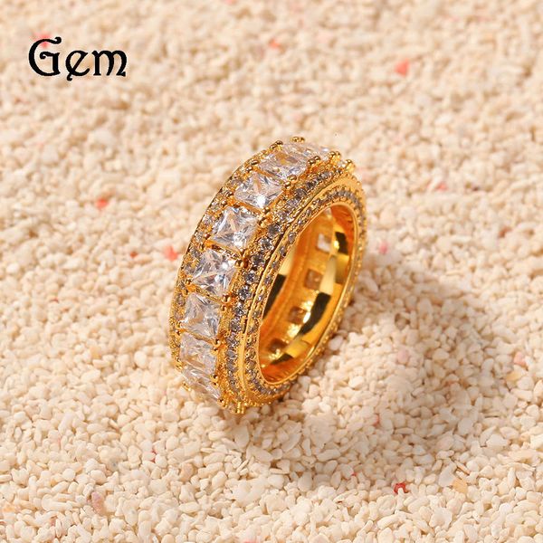 

hiphop micro set with five rows of zircon rings, Silver