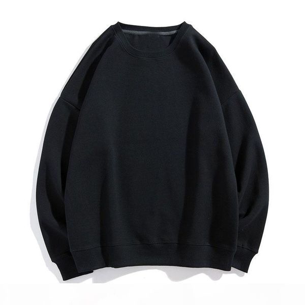 

s-5xl new mens hoodies hip hop male hoodies coats solid colors pullover man hoodies autumn spring loose pullover streetwear mens hoodie, Black